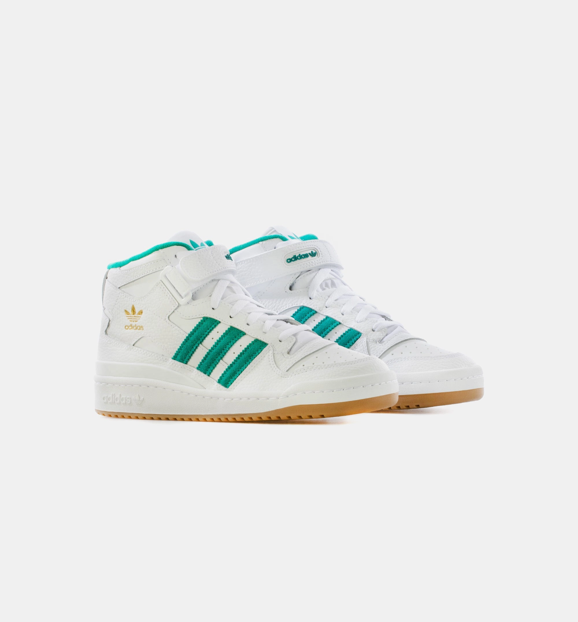 Normal Basketball Shoes Forum Mid Mens Lifestyle Shoe - Cloud White/Gold Metallic/Gum