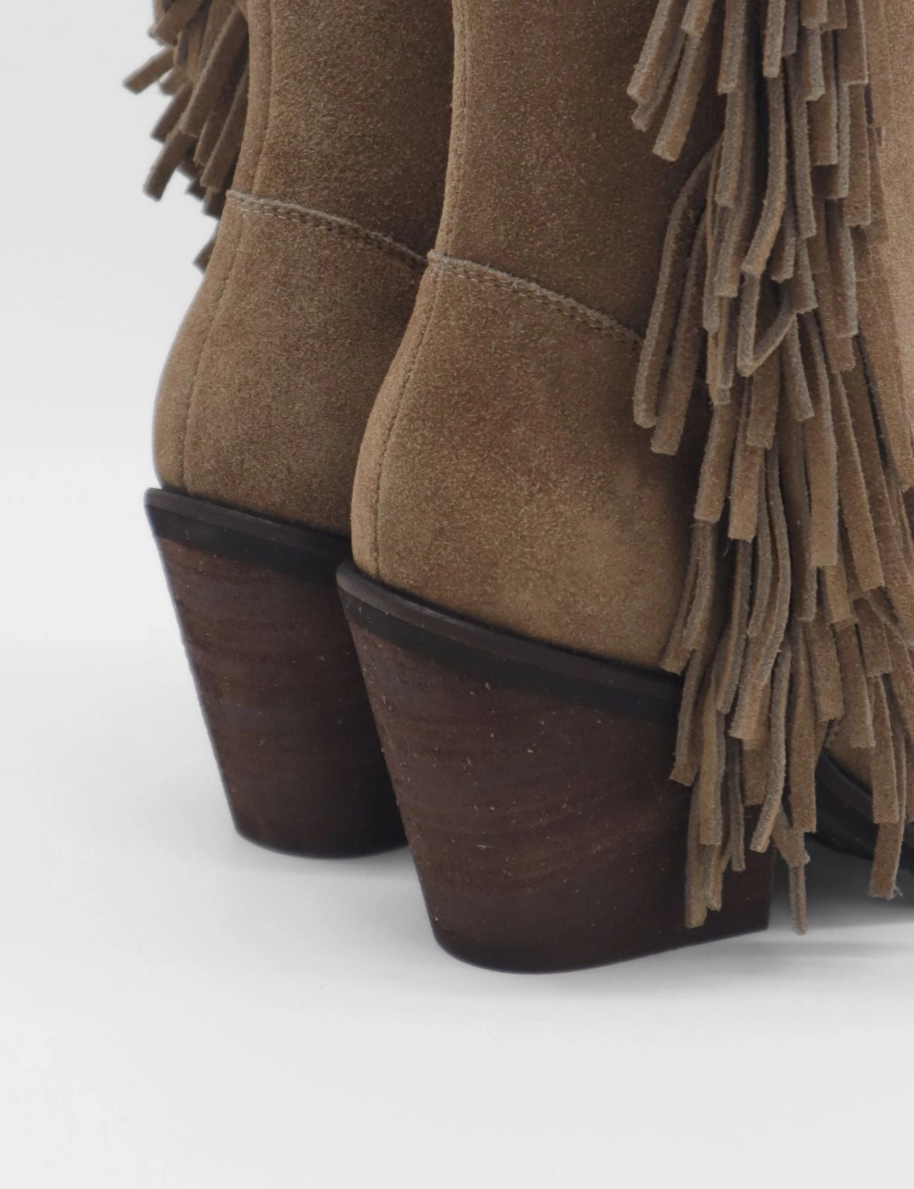 Freedom fringe western cowboy boots in mocha suede leather womens shoes Amazon Cowboy Boots