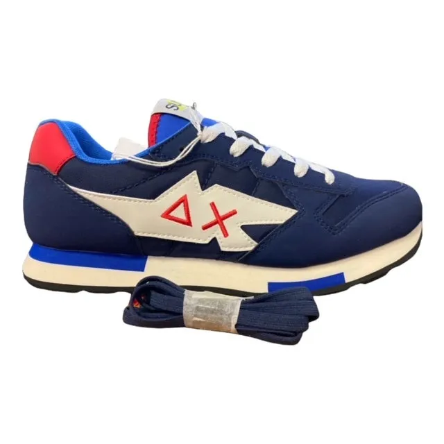 Sun68 scarpa sneakers da ragazzo Niki Solid Z32318 07 blu Sneakers For Heel Pain