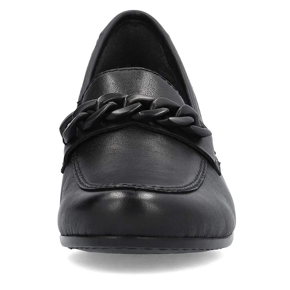 41660-00 Black Slip On Heel Hiking Boots Slip On