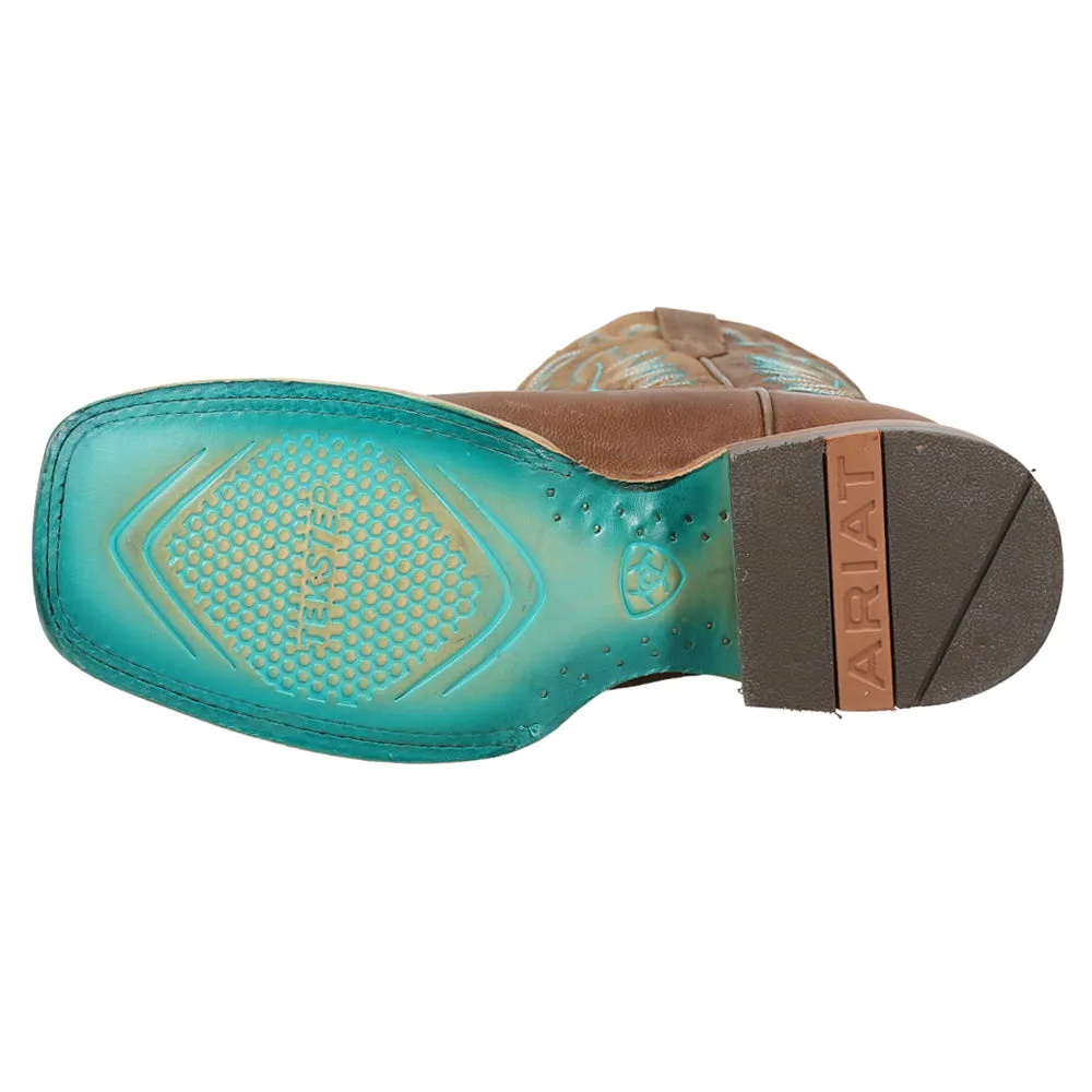 Frontier Tilly Embroidered Square Toe Cowboy Boots Vegan Western Boots