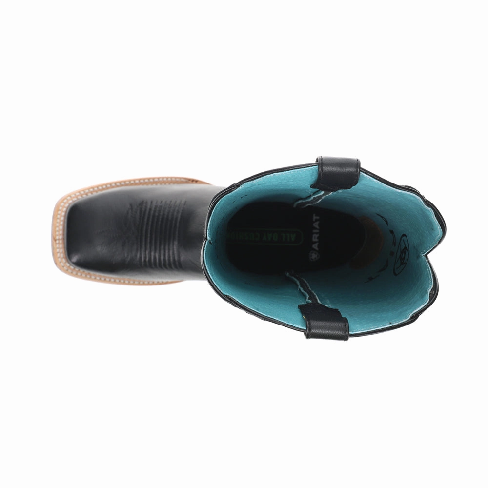 Frontier Tilly Embroidered Square Toe Pull On Cowboy Boots Gardening Boots