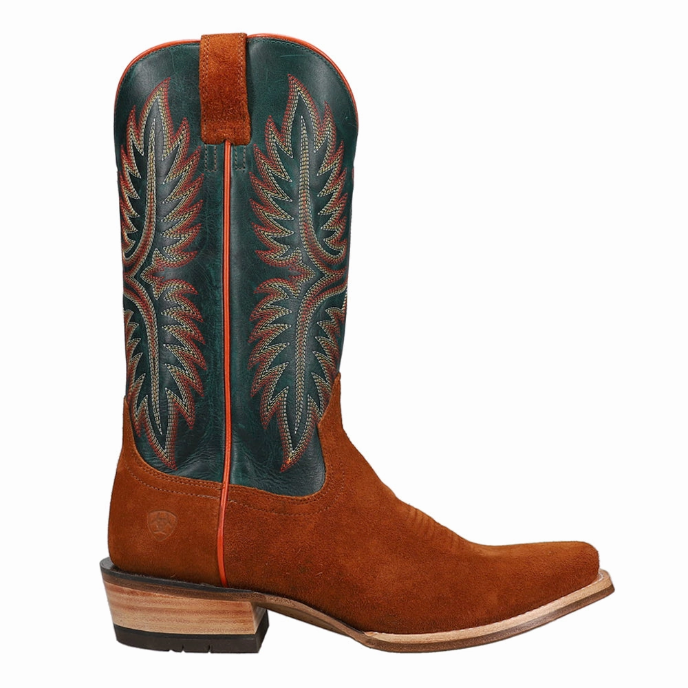 Futurity Rider Embroidered Square Toe Pull On Cowboy Boots Stompers Boots