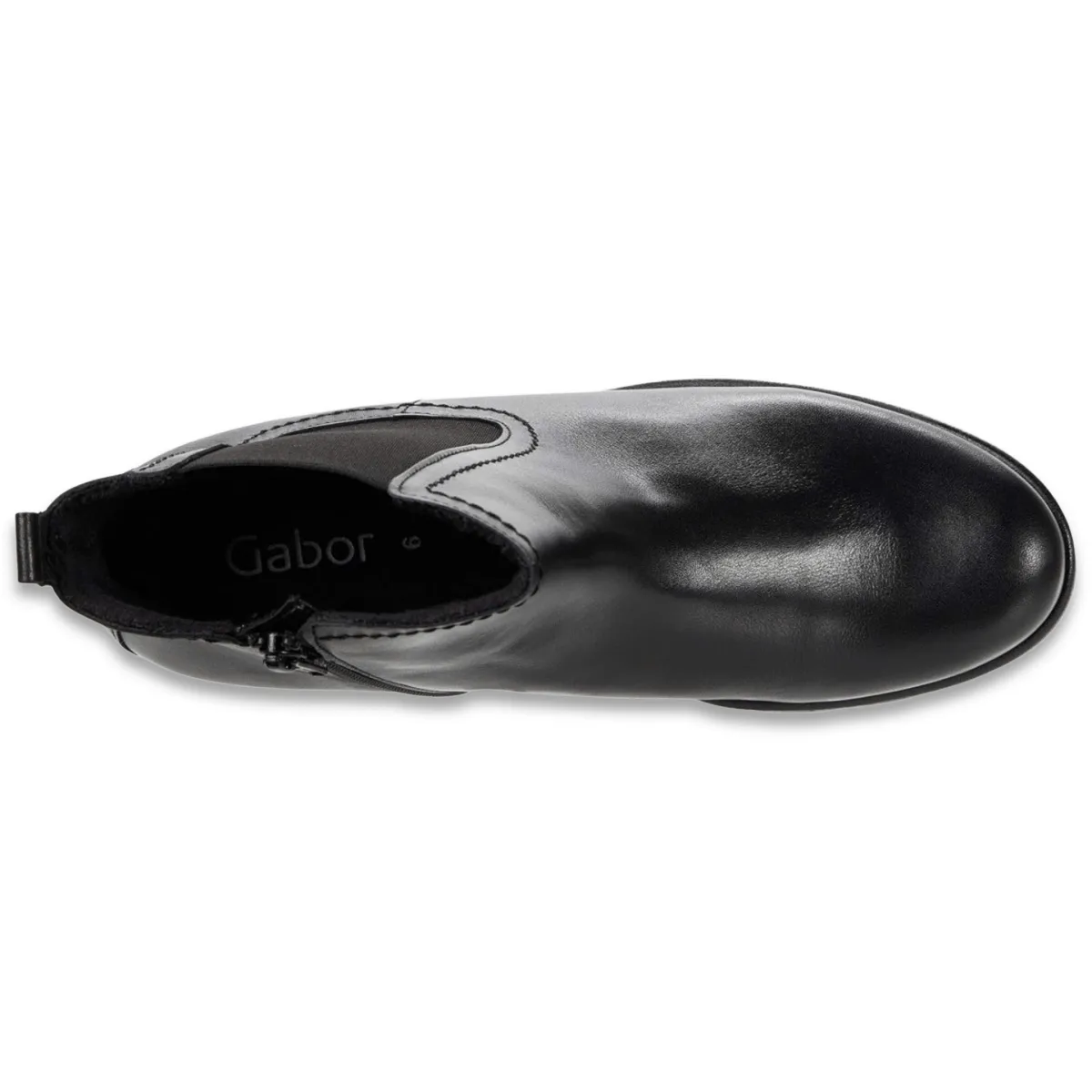 Gabor Women's 31.710.27 Chelsea Black Leather Tactical Series Boots