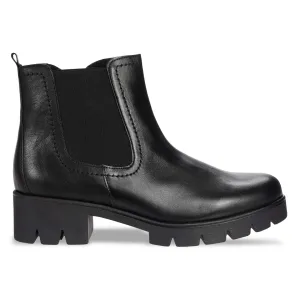 Gabor Women's 31.710.27 Chelsea Black Leather Soccer Boots Tiempo