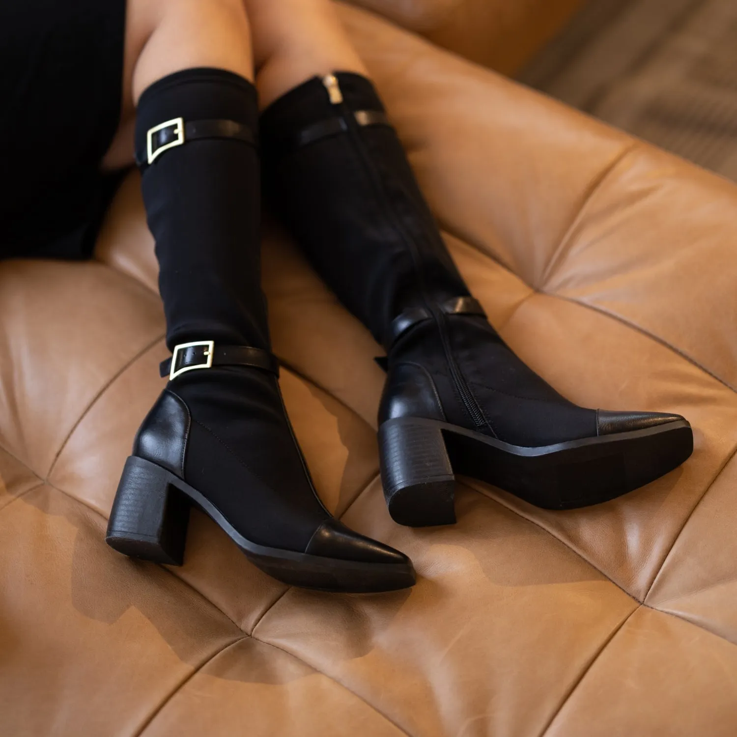 Mechanic Work Boots GAIBREE STRETCHY BOOTS IN X-WIDE CALF