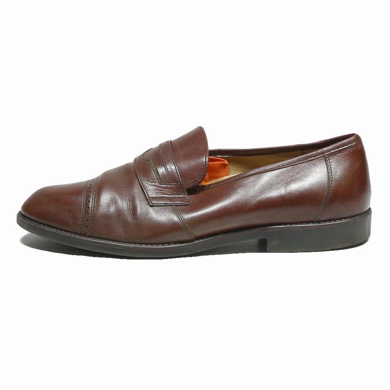Bass Loafers Sale GALLUS Mens Brown Leather Loafer Shoes UK 9 Classic Smart Formal Footwear