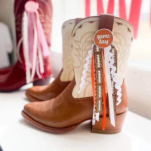 Flat Western Boots Gameday Boot Buttons