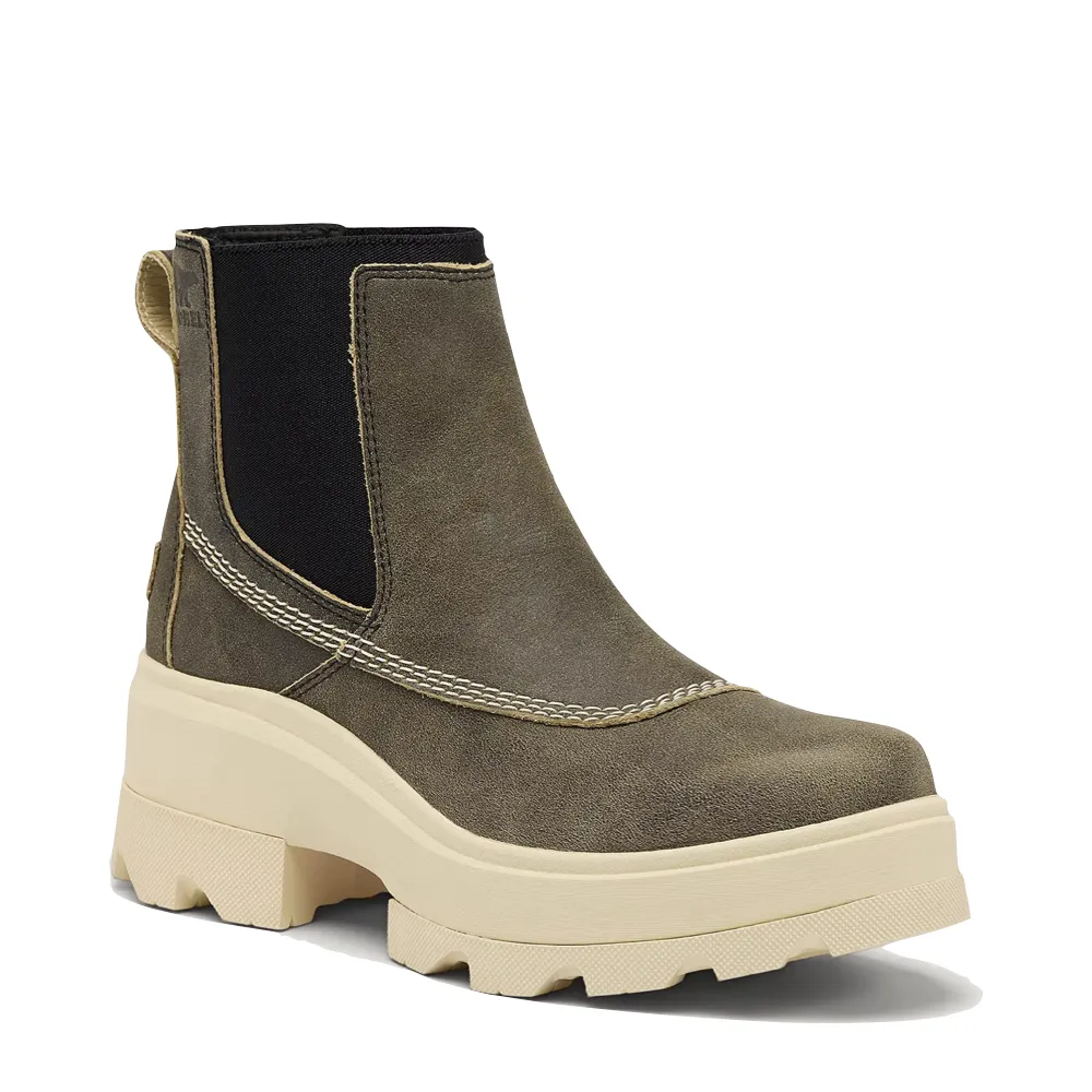 Boots Review Sorel Women's Joan FRWD Chelsea Boot in Canoe/Bleached Ceramic
