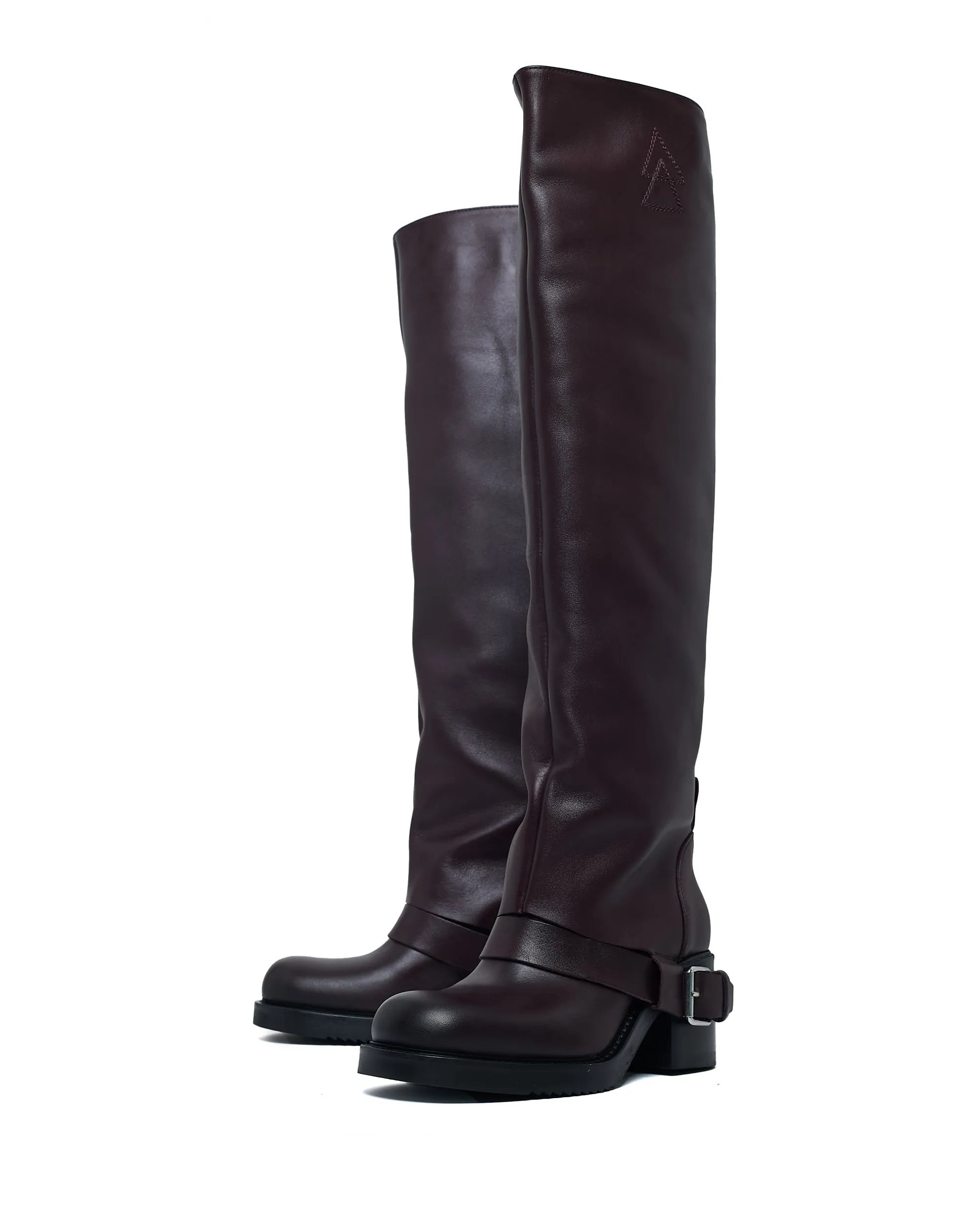 Extra Wide Cowgirl Boots Tall Sharpe Biker Brunello