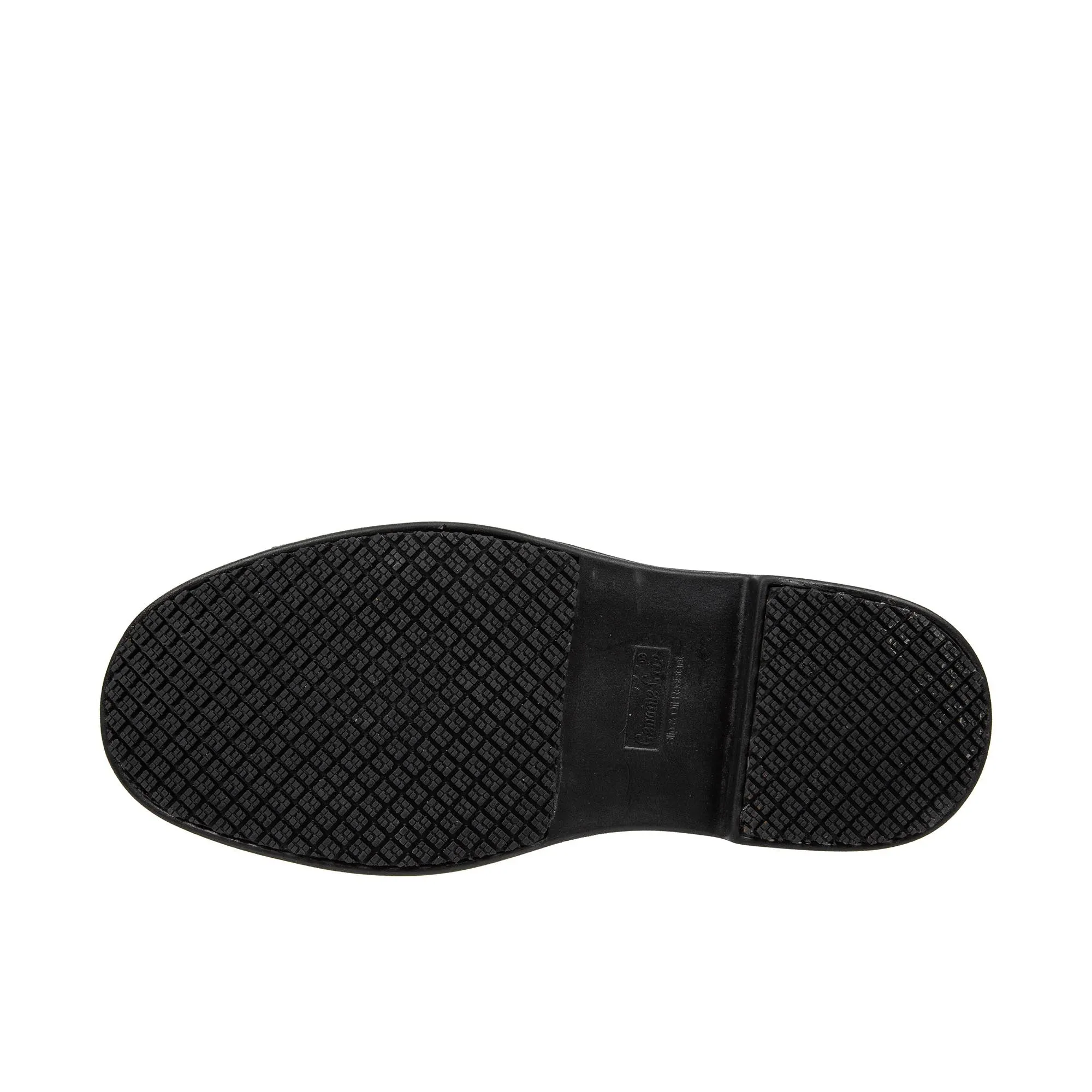 Genuine Grip Pull On Work Boots Soft Toe Black Rain Boots Waterproof