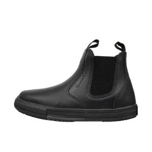 Pointed Cowgirl Boots Genuine Grip Womens Pull On Work Boots Soft Toe Black