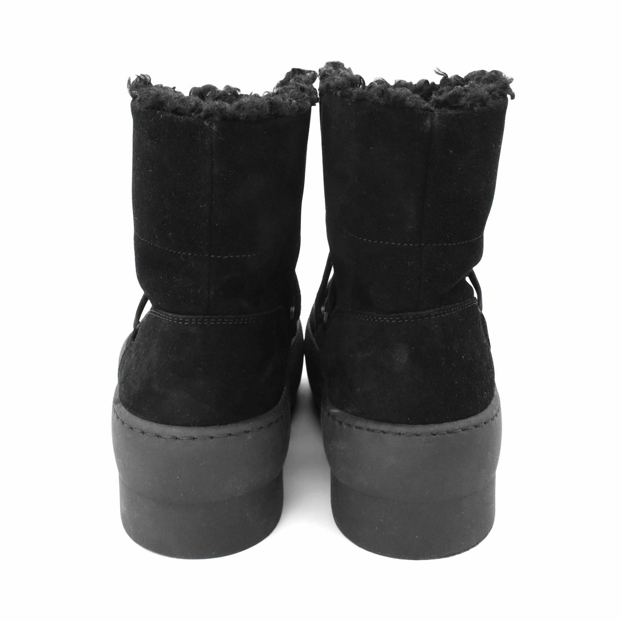Ankle Boots With Heel Cut Out Gia Borghini 'Gia 24' Shearling Boots - Women's 37