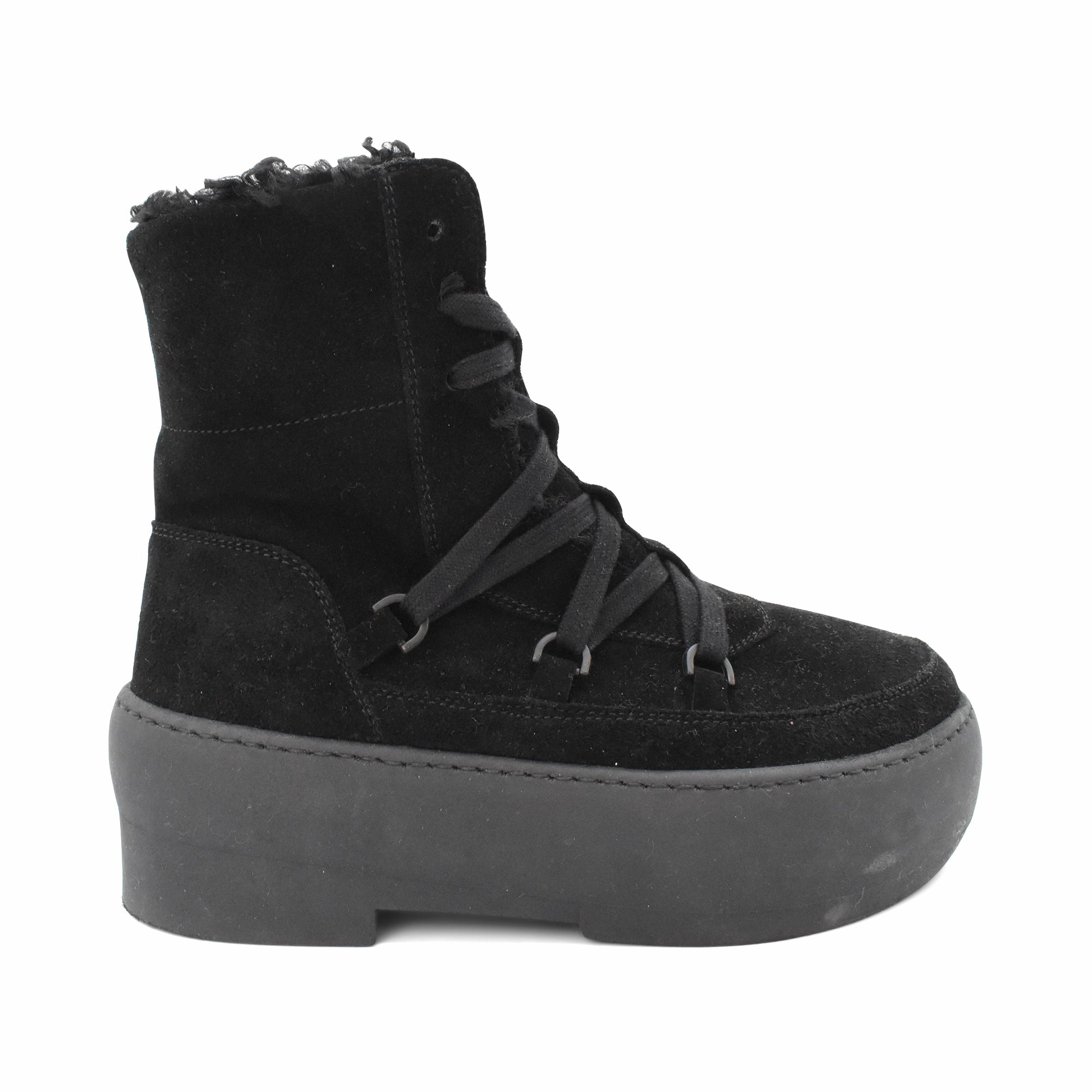 Moc Toe Mid-cut Ankle Boots Gia Borghini 'Gia 24' Shearling Boots - Women's 37