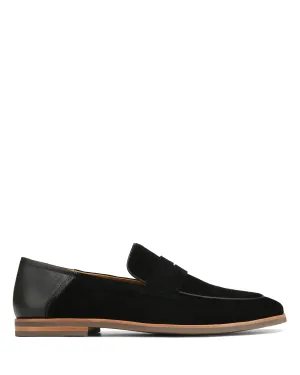 Outfit With Loafers Giacomo Black Suede