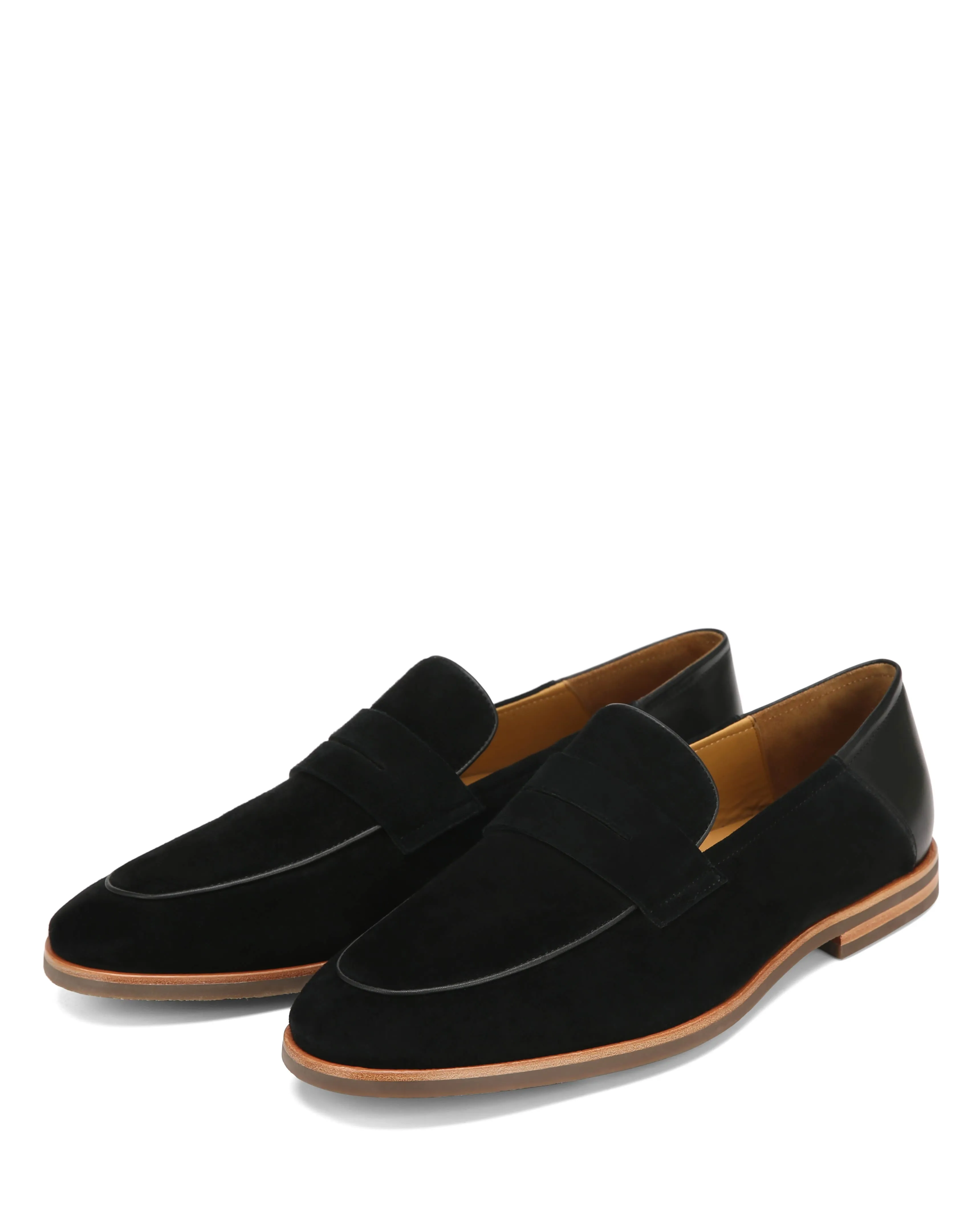 Loafers With Skirts Giacomo Black Suede