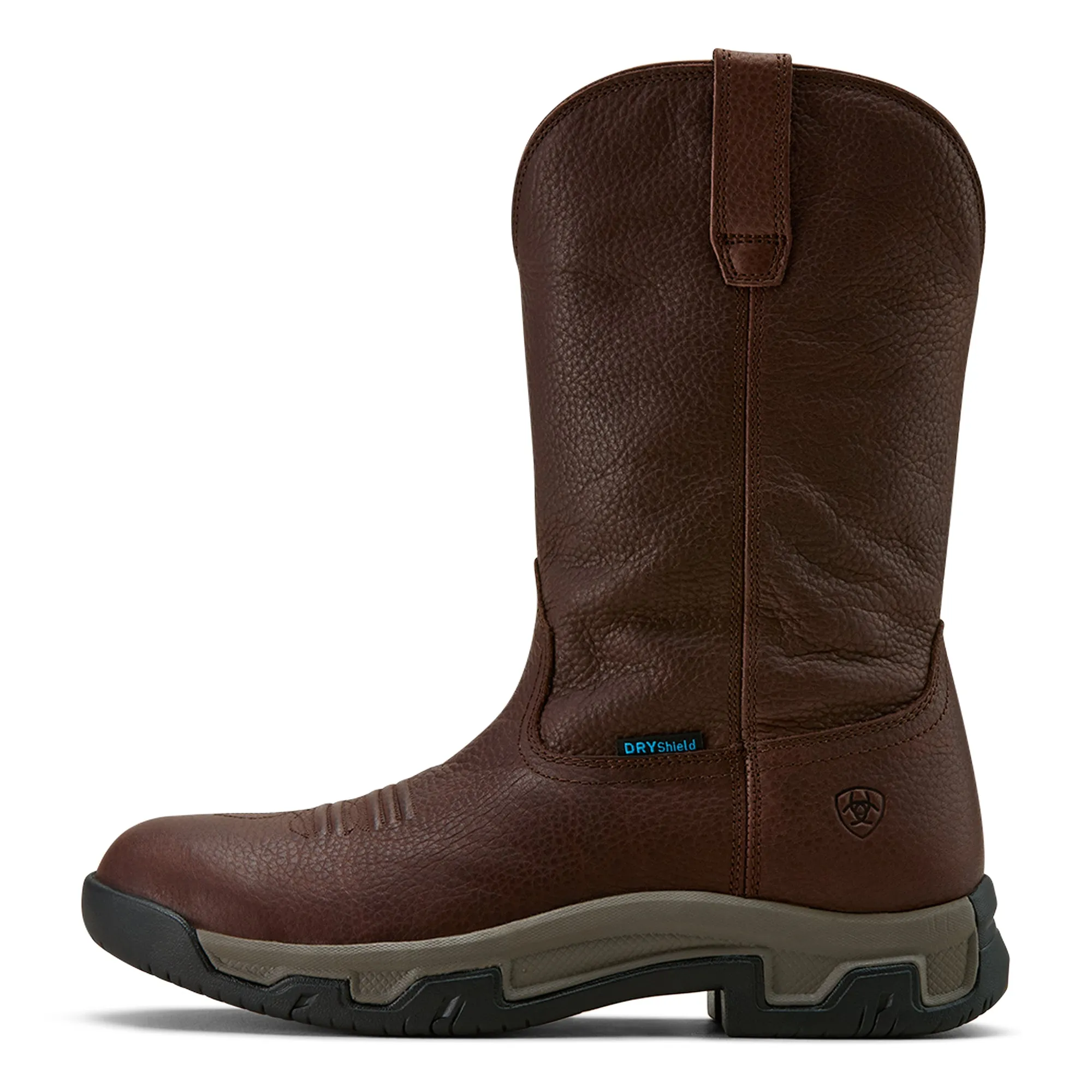 Warm Winter Dress Boots Ariat Men's Terrain Winner Brown Pull On Waterproof Boot 10061278
