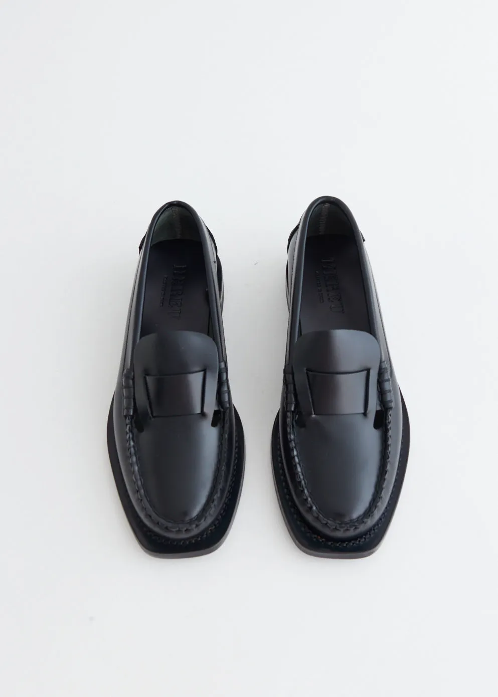 Penny Loafers Coin Sineu Interlace Detail Loafers