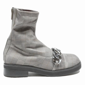 Expensive Boots CHARLES & KEITH Womens Chelsea Boots Grey Synthetic UK 3 Stylish Comfortable