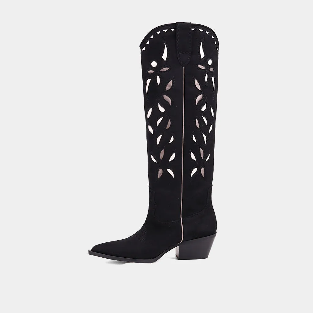 Over Knee High Flat Boots ZOOEY