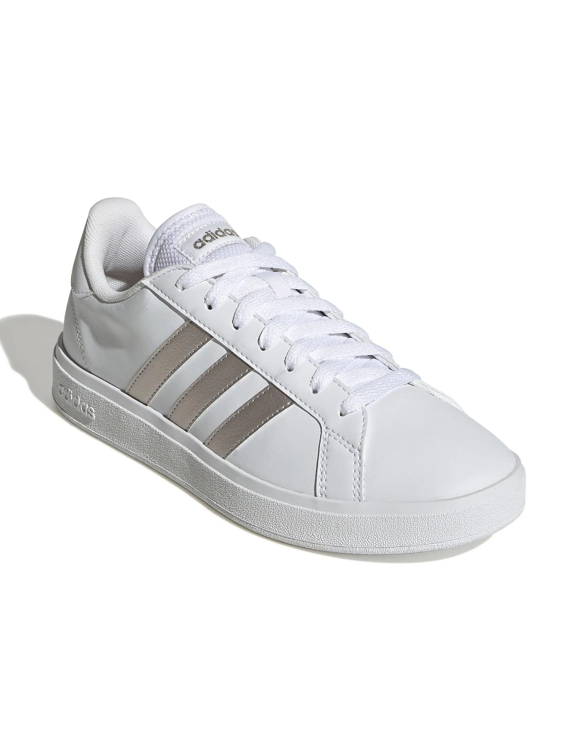 Chucks Tennis Shoes Grand Court Base 2.0 Shoes - Cloud White/Platinum Metallic