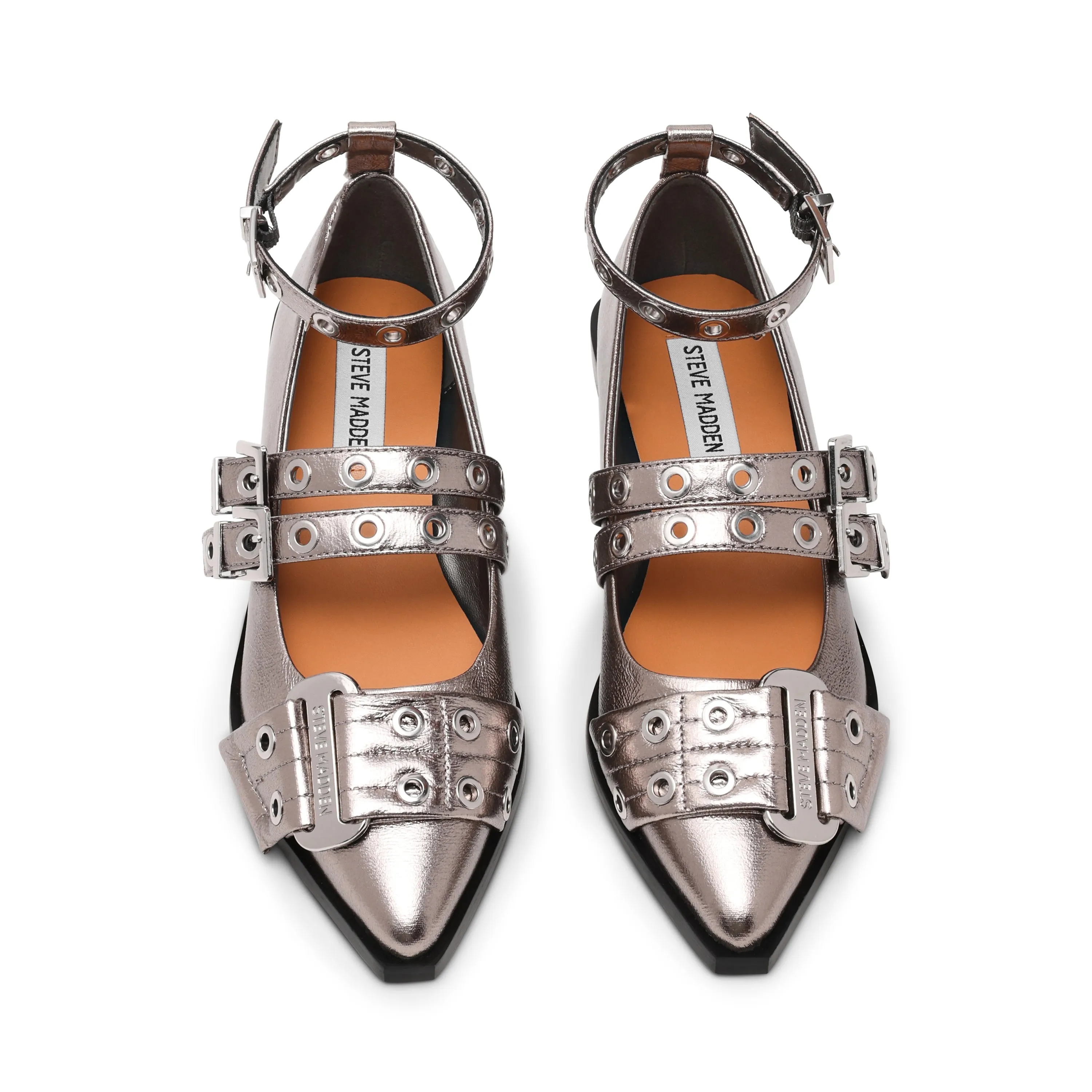 Grander Flat Shoe PEW CRINKLE Cotton Flat Shoes