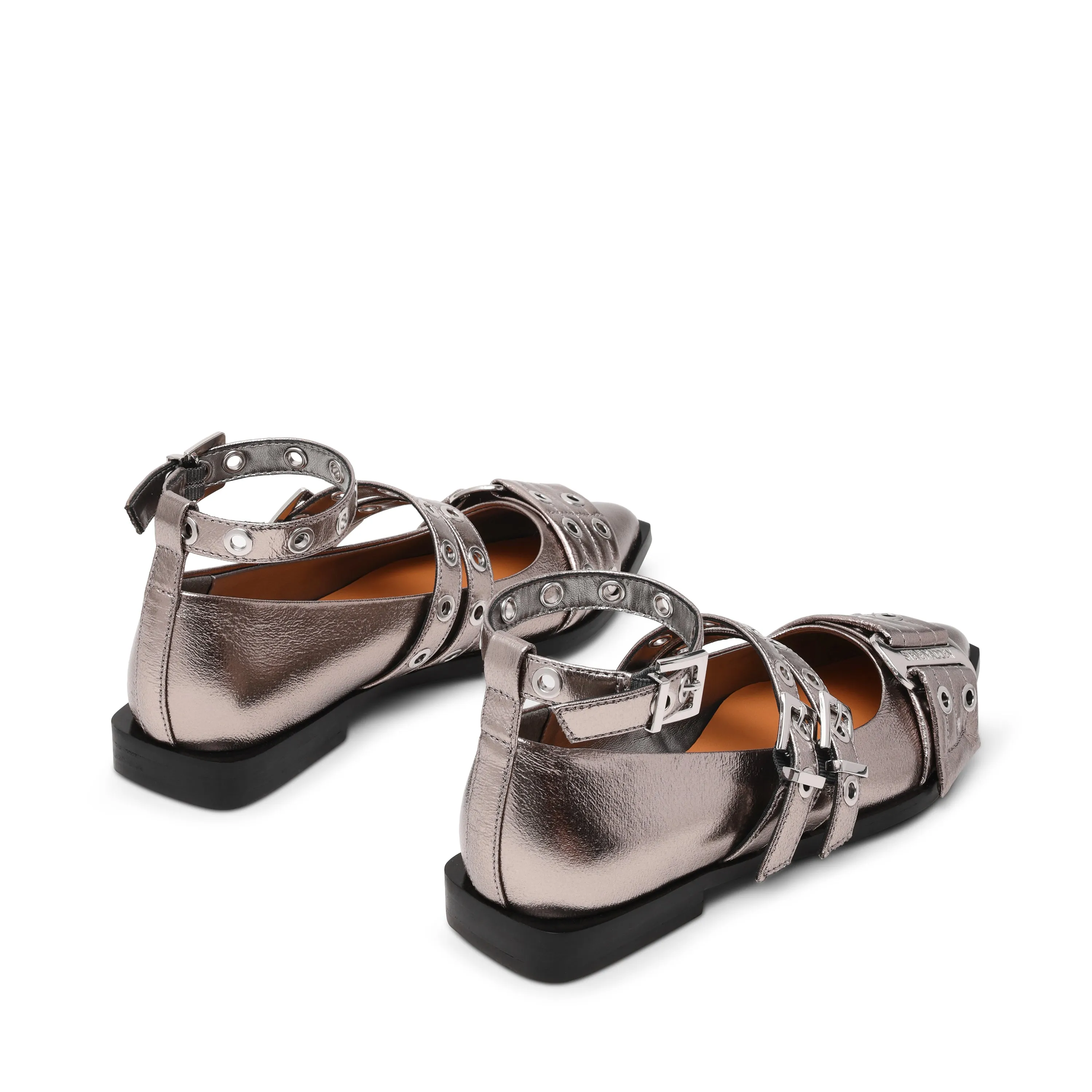 Shoes Women Flats Grander Flat Shoe PEW CRINKLE