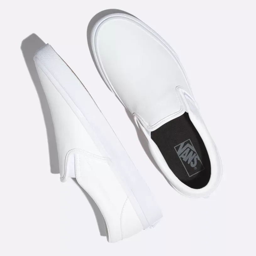 UA CLASSIC SLIP-ON CLTU WHITE Extra Wide Slip On
