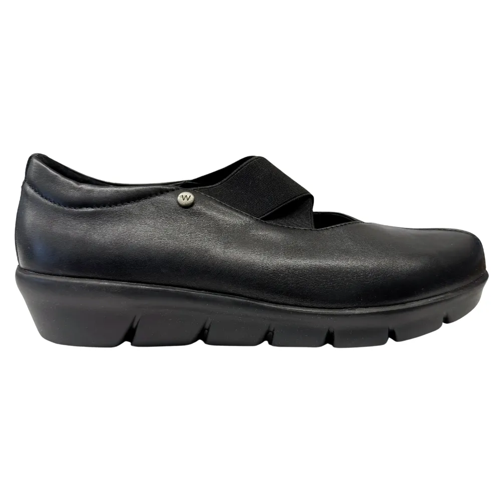 Slip On Ems Boots Wolky Cursa Mighty Black Leather Shoe (Women's)