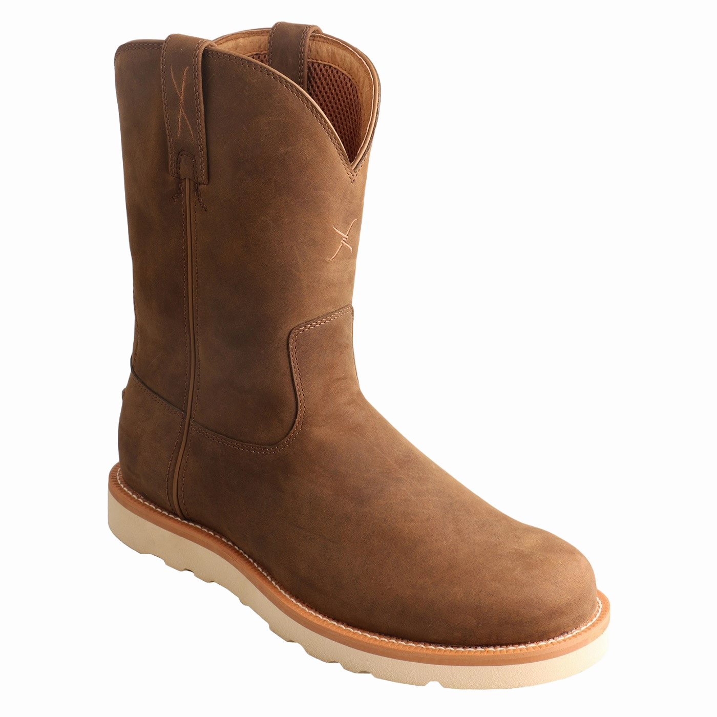 Leather Chukka Boots Twisted X Men's 10" Pull On Wedge Sole Work Boots MCB0001