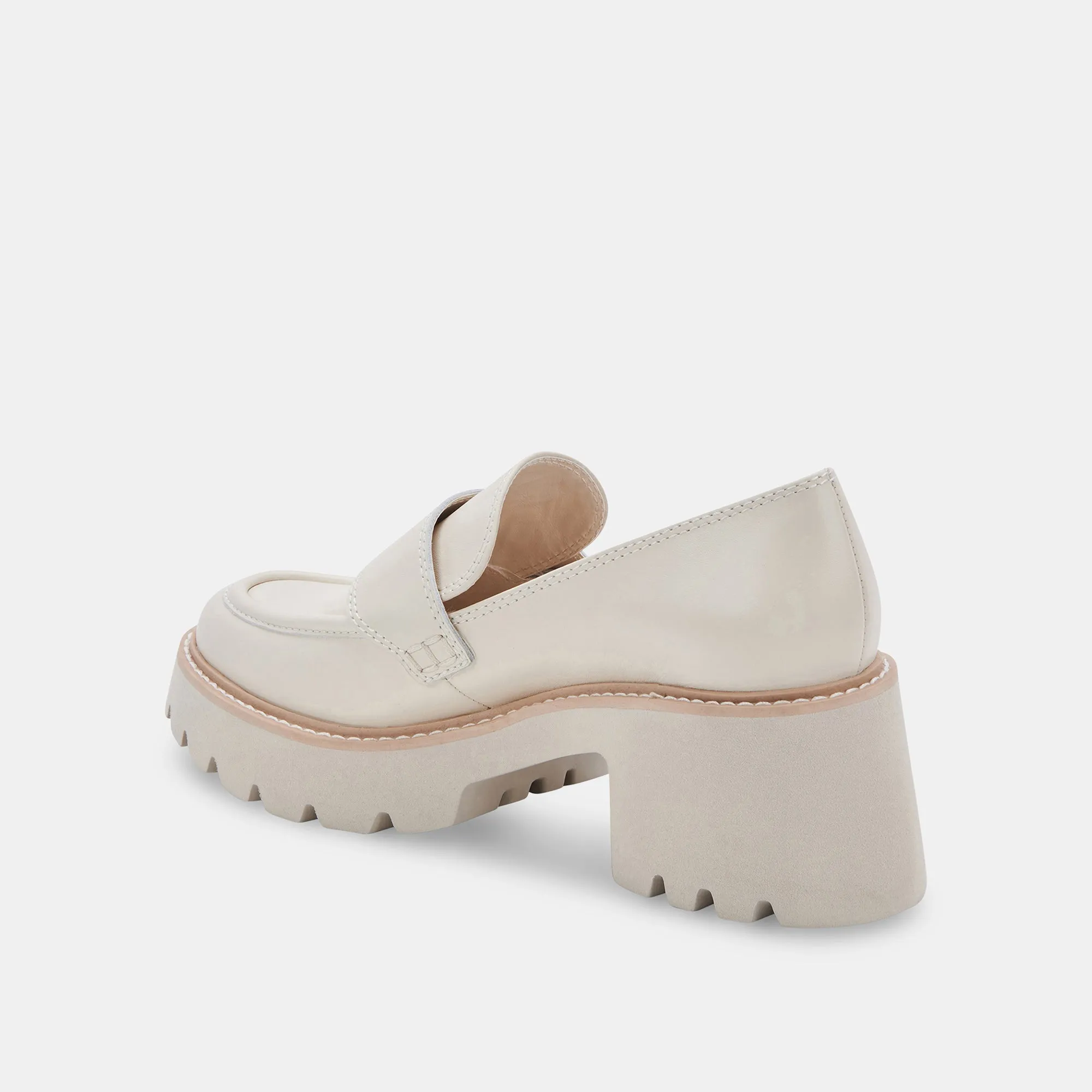 Loafers With Soles HALONA LOAFERS IVORY LEATHER - re:vita