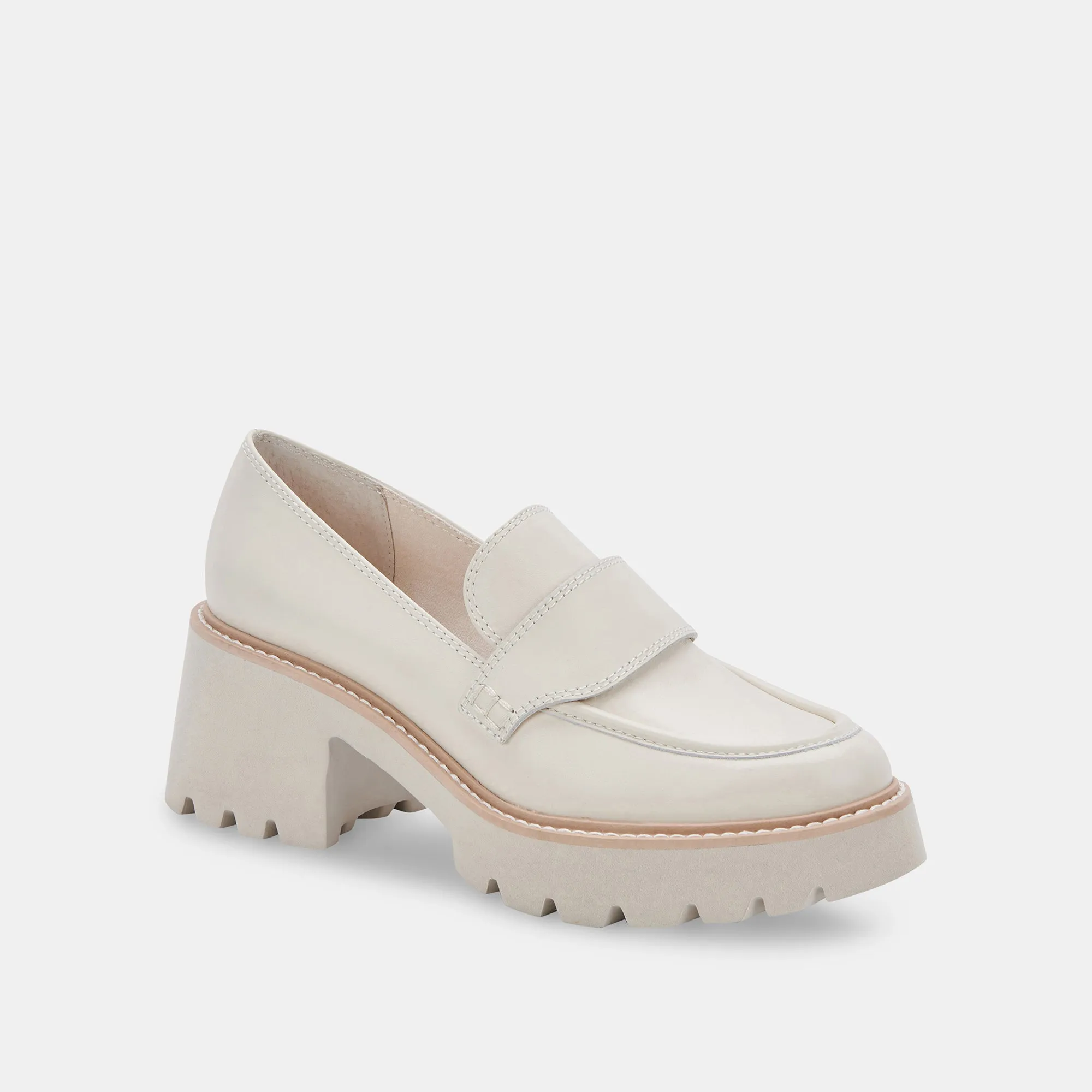 HALONA LOAFERS IVORY LEATHER - re:vita Gucci Loafers Fur