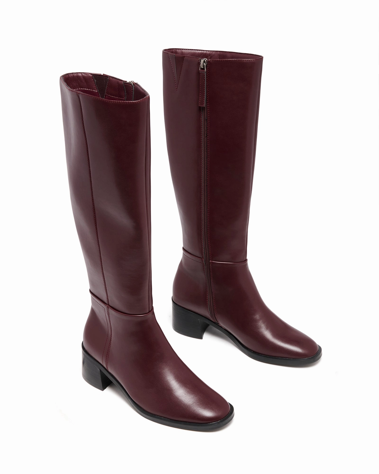 Neva Tall Boot Bordeaux Lace Up Work Boots