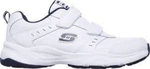 Haniger-Casspi White/Navy Velcro Training Shoes Arch Support