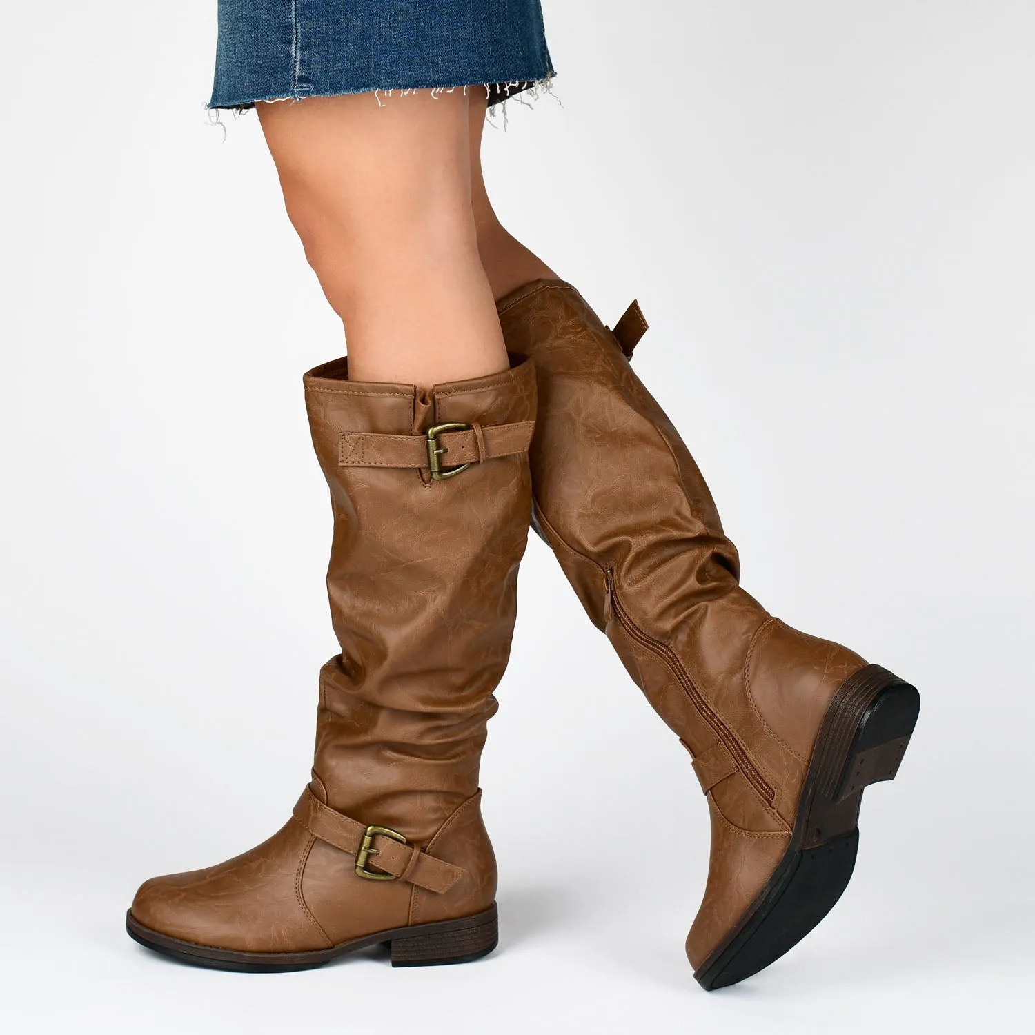 STORMY RIDING BOOTS IN VEGAN LEATHER Cowboy Boots With Turquoise