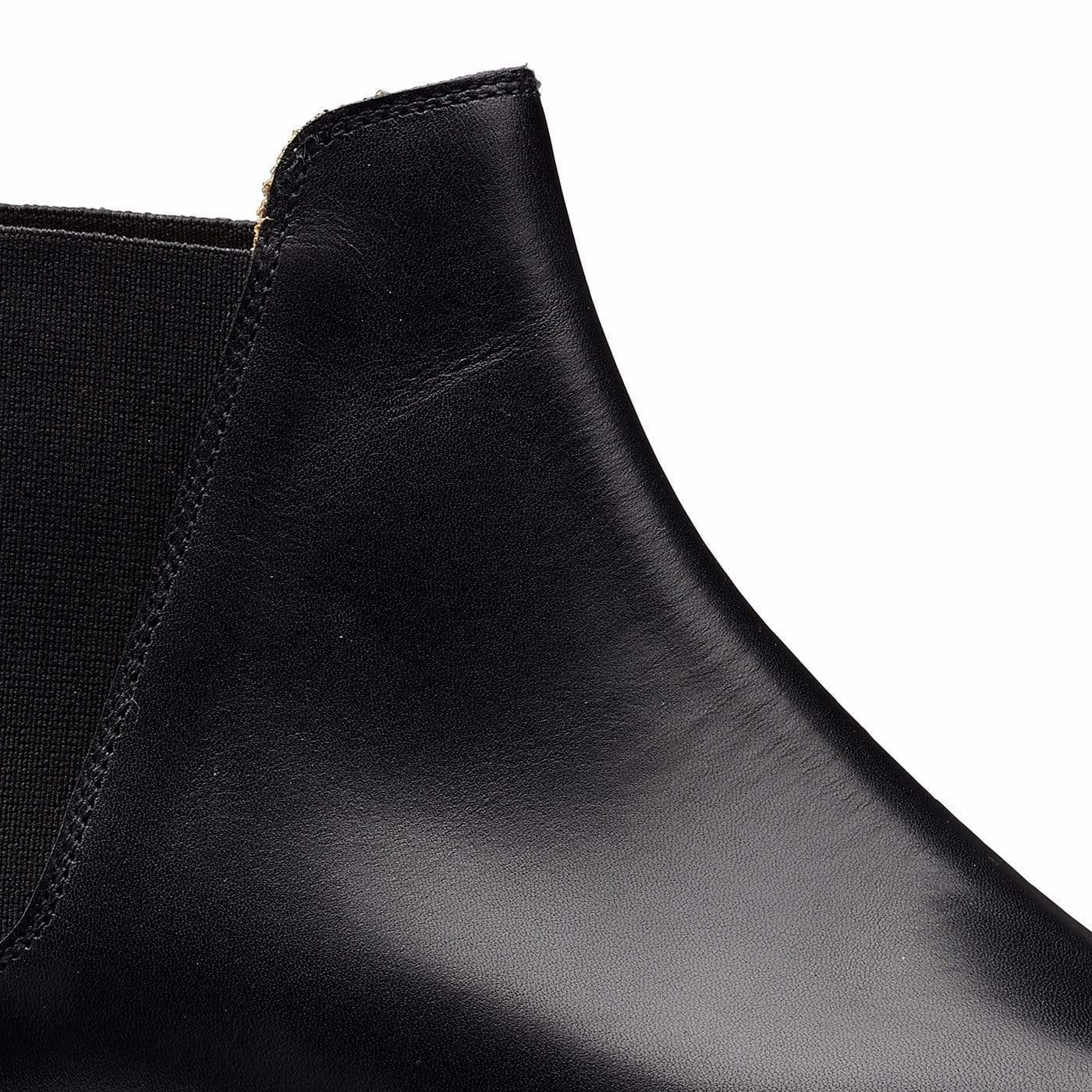 Oxblood Colour Boots Chelsea 8 Black Wax Calf