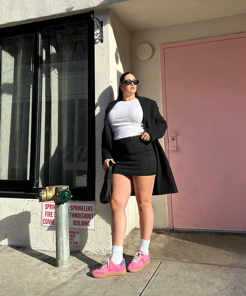 NOTICE SNEAKERS PINK SUEDE Embellished Sneakers