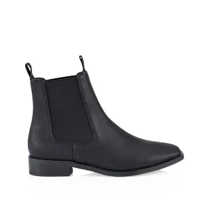 Brown Designer Boots Harper Chelsea Boots - Black Softee
