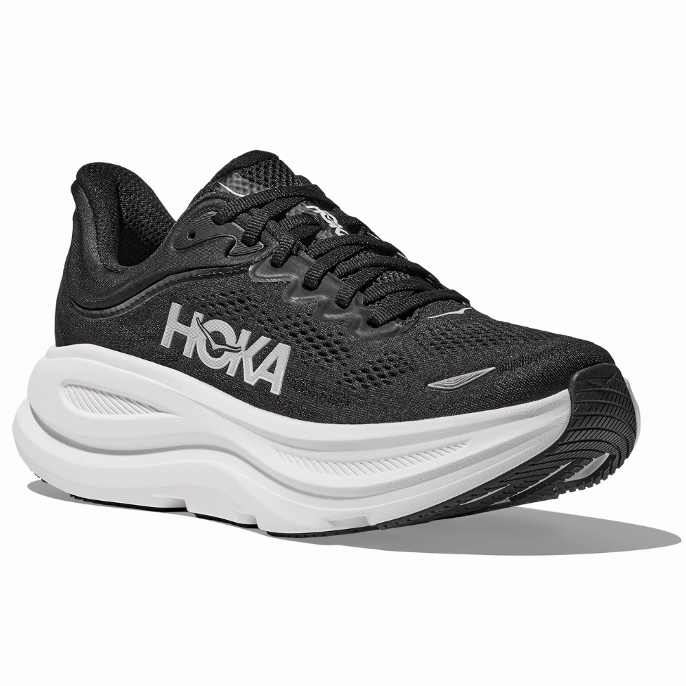 Hoka Bondi 9 Black/White Running Shoe (Men's) Best Selling