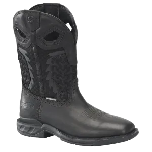 Phantom Rider by Double H Men's 11" Shadow Waterproof Wide Square Toe Boots DH5381 Snakeskin Knee High Boots