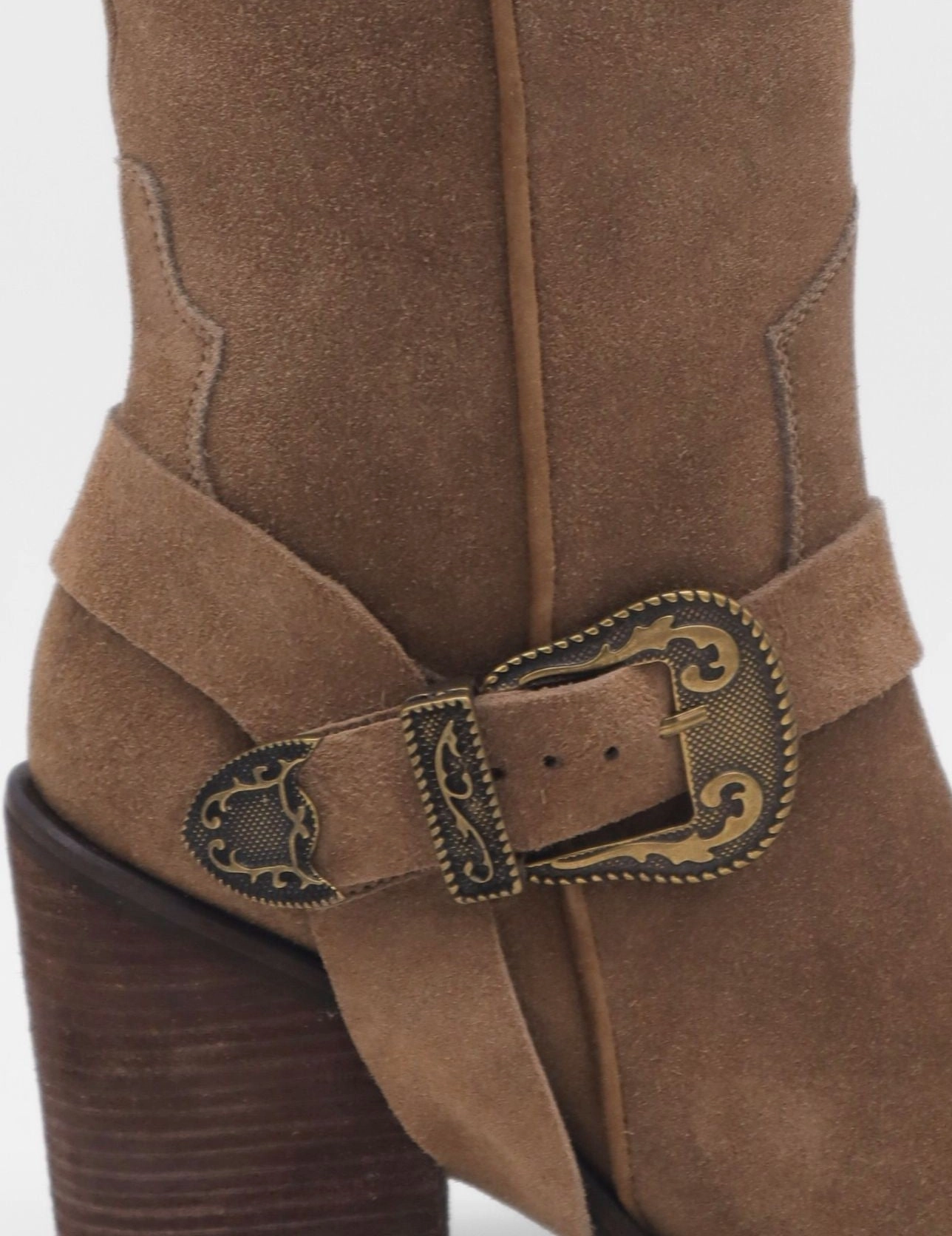 Rodeo western boots in mocha suede womens shoes Alexandre Boots