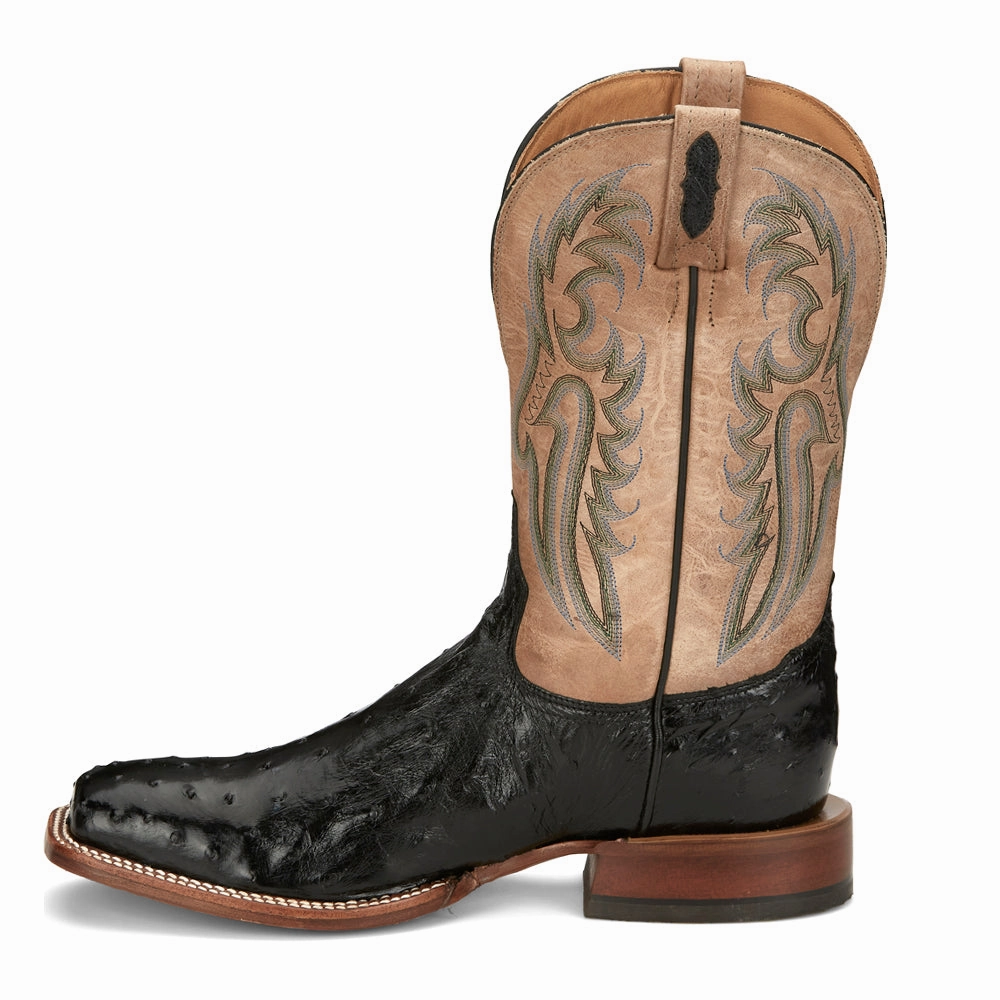 Castillo 11 Inch Full Quill Ostrich Square Toe Cowboy Boots Force 1 Boots