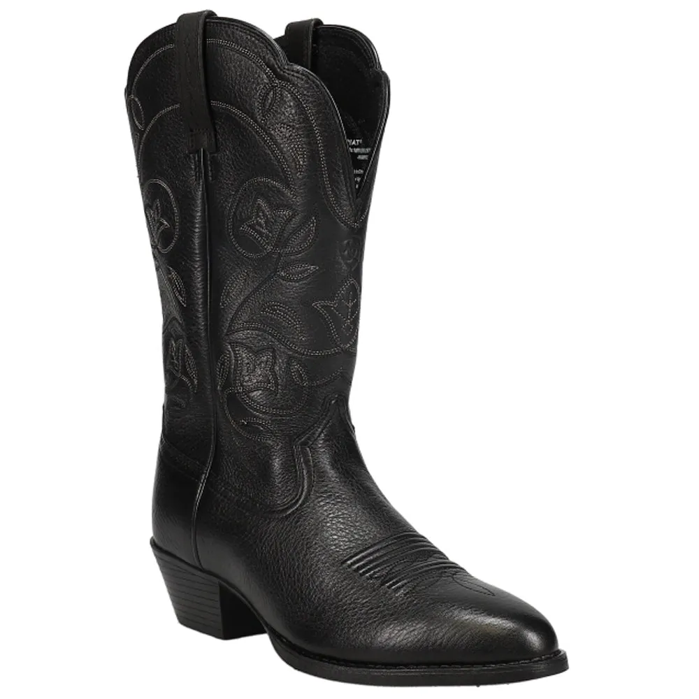 Ladies Boots Heritage Embroidered Round Toe Cowboy Boots