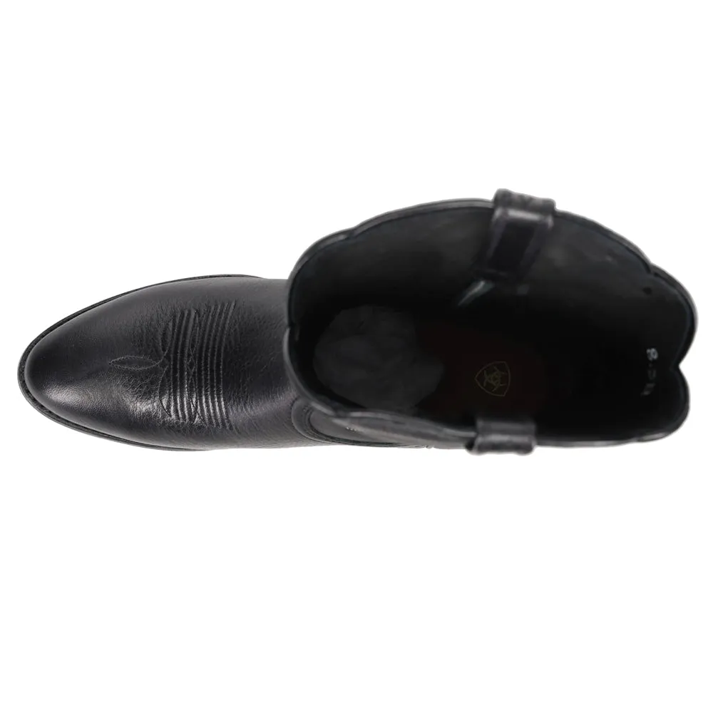 Used Cowboy Boots For Men Heritage Embroidered Round Toe Cowboy Boots