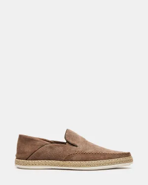 CAYDENN TOBACCO SUEDE Loafers Slipping