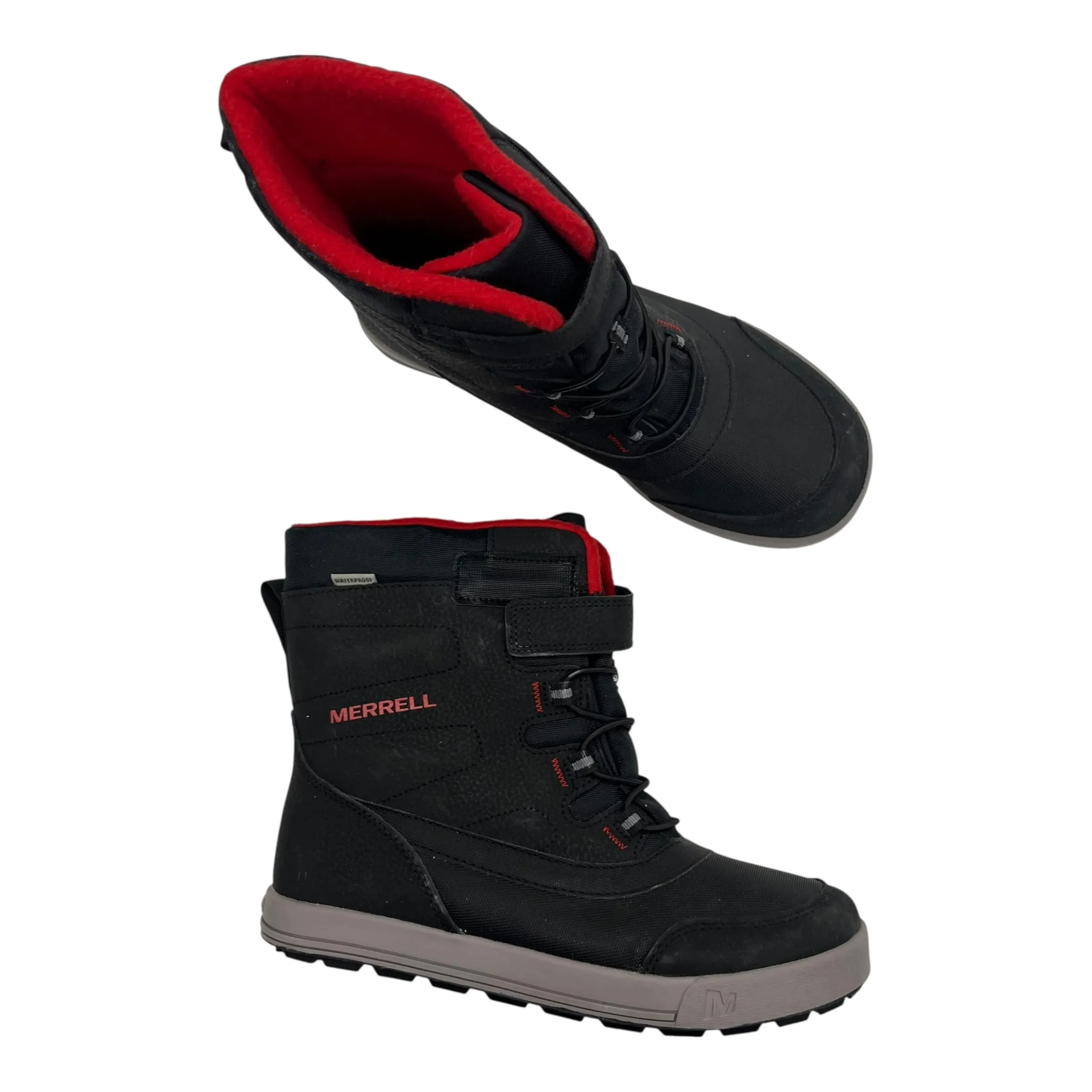 Boots Snow By Merrell In Black, Size:6 Rockin Leather Boots