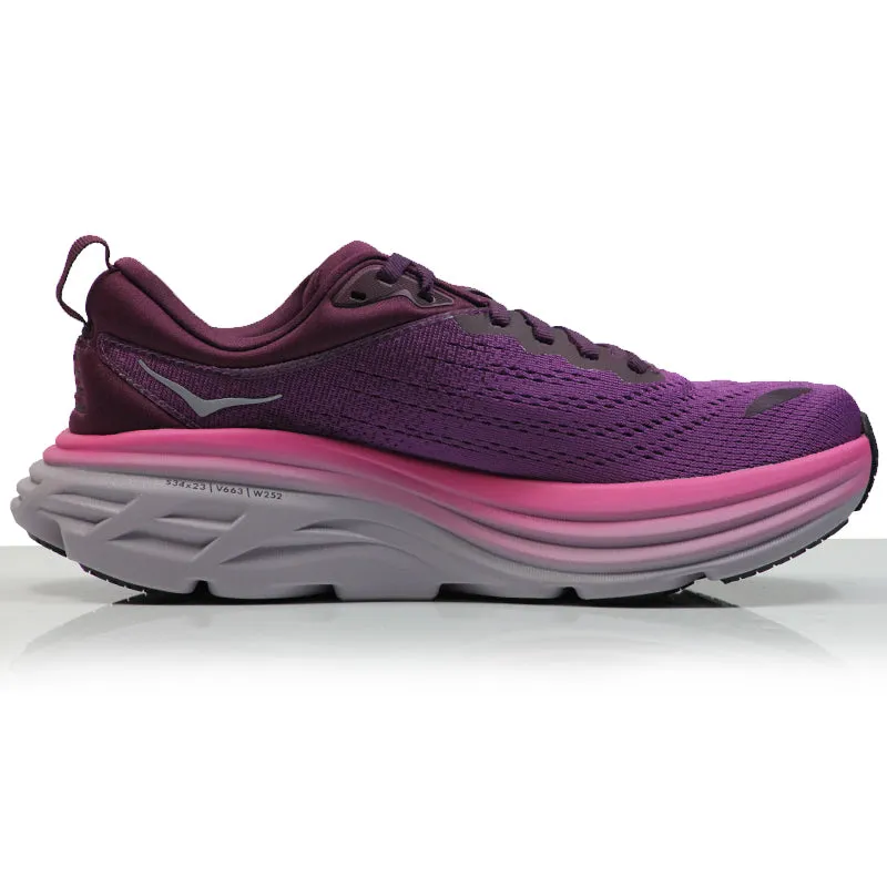 Hoka One One Bondi 8 Women's Running Shoe - Beauty Berry/Grape Wine Portland Oregon