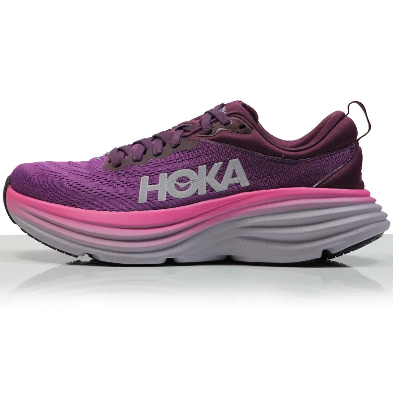 Hoka One One Bondi 8 Women's Running Shoe - Beauty Berry/Grape Wine Lafayette La