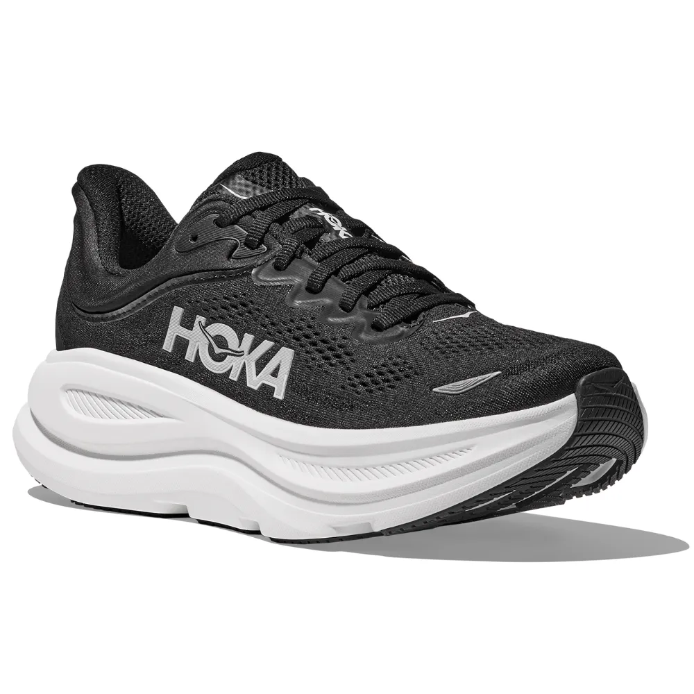 Hoka Bondi 9 Black/White Running Shoe (Women's) Carlsbad