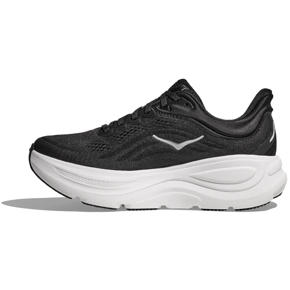Shoes For Kitchen Hoka Bondi 9 Black/White Running Shoe (Women's)